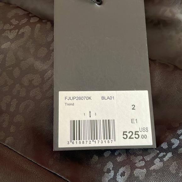 New w/tags. Leather fringe skirt - Picture 5 of 8